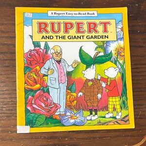 Rupert and the Giant Garden Children's Book - Bright Yellow Cover
